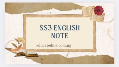 SS3 English Lesson Note- Second Term