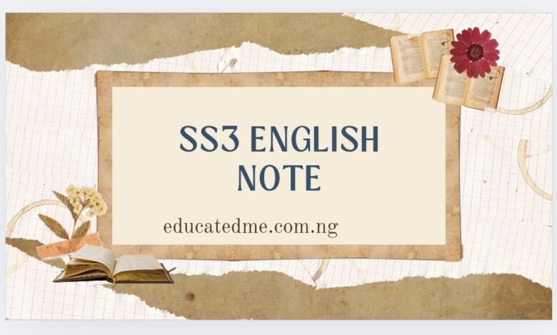 SS3 English Lesson Note- Second Term