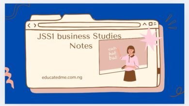 JSS1 Business Studies Lesson Notes- Second Term.