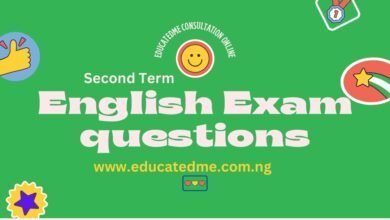 SS1 English Language Exam Past Questions- Second Term at www.educatedme.com.ng