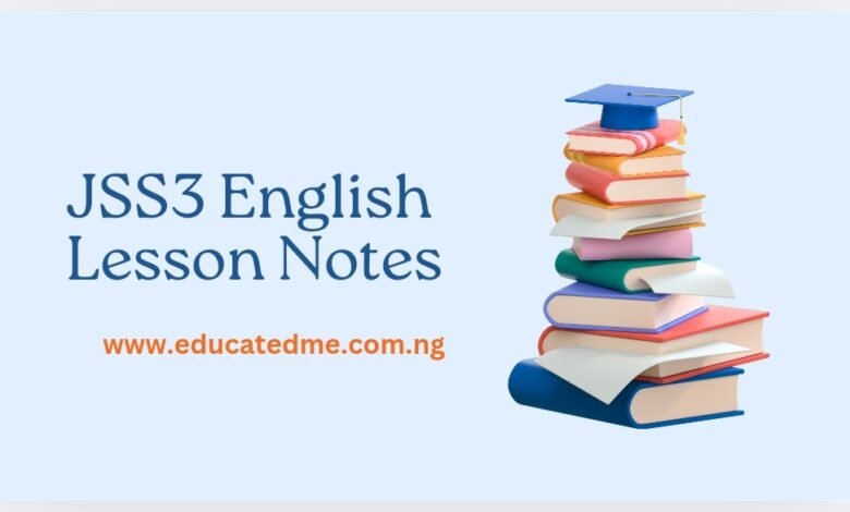 JSS3 English Lesson Notes- Second Term. The PDF download is also available.