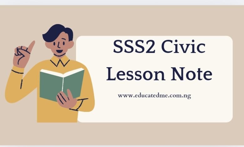 SSS2 Civic Education Lesson Note- Second Term