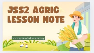 JSS 2 Agricultural Science Lesson Note- Second Term