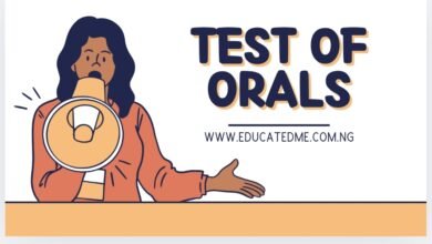 SS3 English Mock Test of Oral Questions