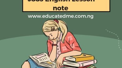 JSS3 English Language Lesson Notes- Second Term