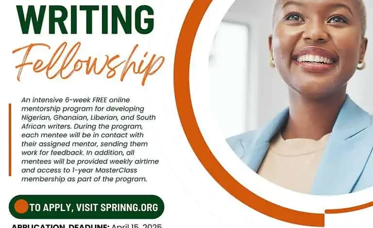 Sprinng Writing Fellowship 2025